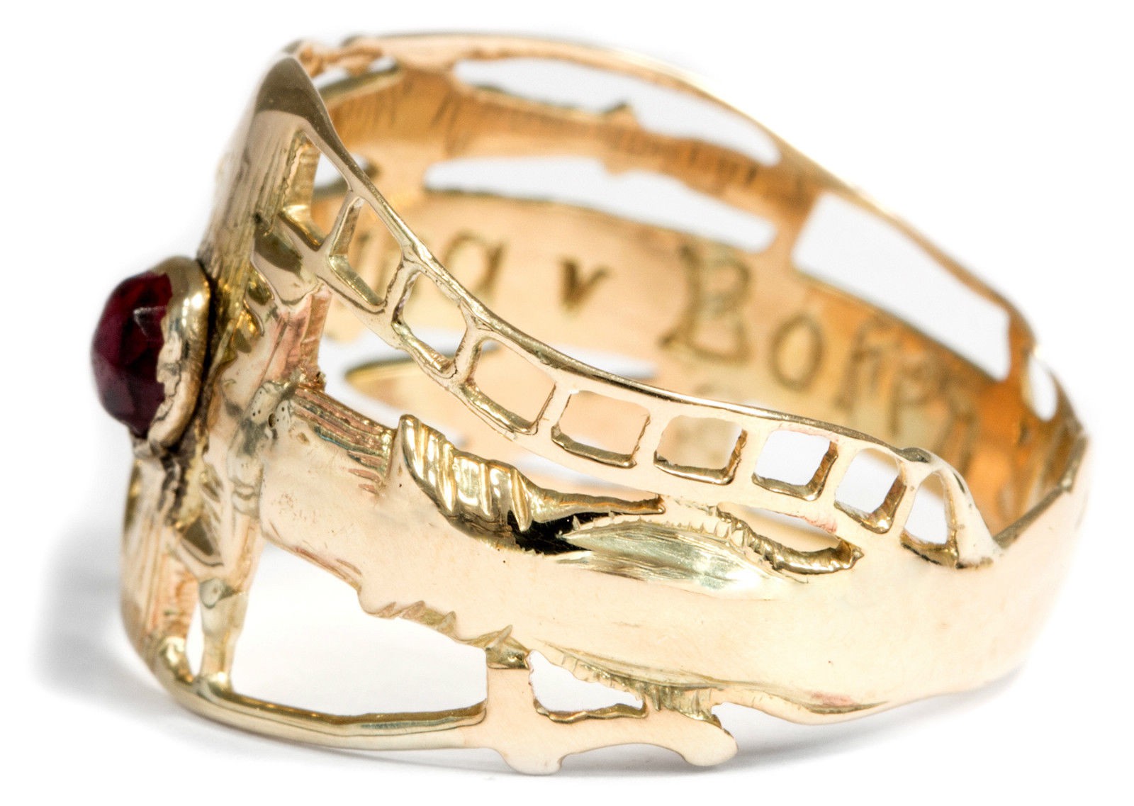 Luther Ring Luther's Wedding Band in 585er Gold & ARMA Christ